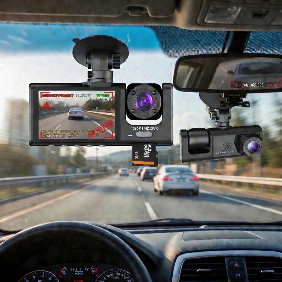 Dash Cam Voiture 1080P – Double Caméra