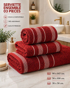 Ensemble serviette 3pieces