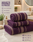 Ensemble serviette 3pieces