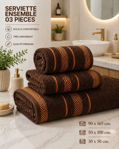 Ensemble serviette 3pieces